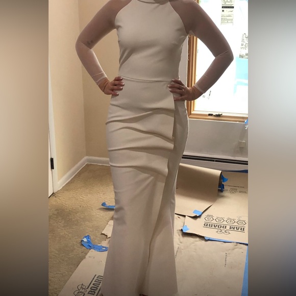 MAYLYS MOCK NECK LONG SLEEVEILLUSION BY: CHIARA BONI LA PETITE ROBE - Picture 2 of 4